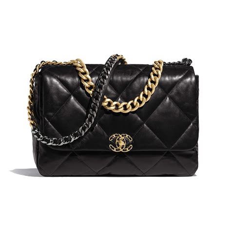 chanel 19 medium black|chanel 19 bag price.